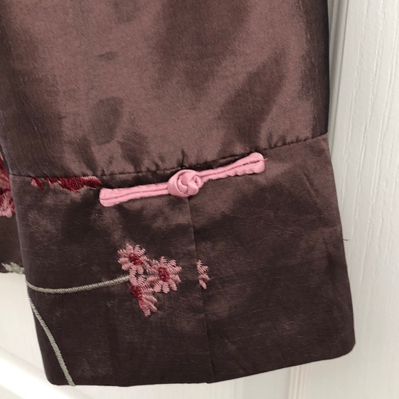 Elegant oriental blazer (brown and pink) - Picture 5 of 6